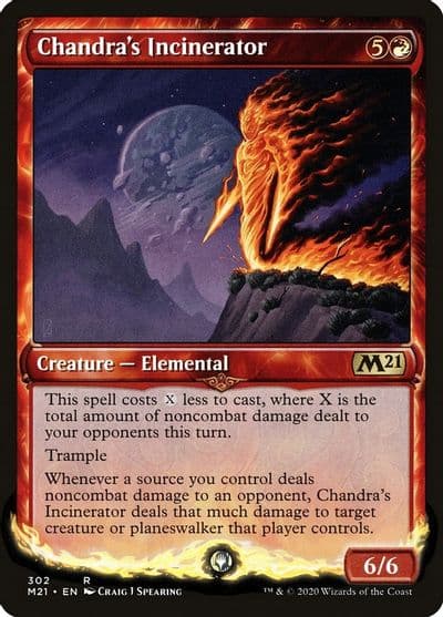 Chandras Incinerator Showcase Core Set 2021 Magic card