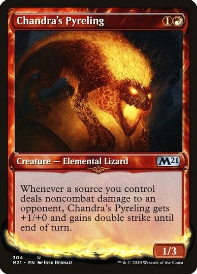 Chandras Pyreling Showcase Core Set 2021 Magic card