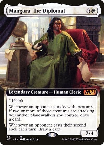 Mangara the Diplomat Extended Art Core Set 2021 Magic card