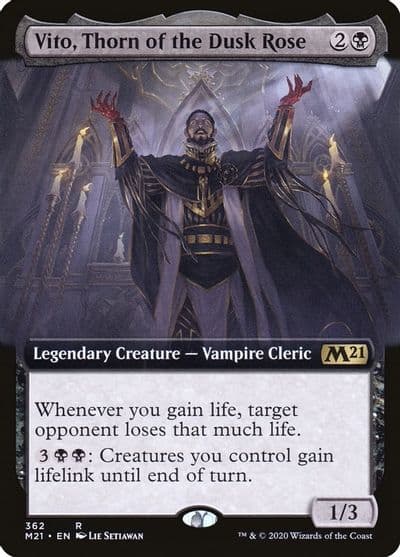 Vito Thorn of the Dusk Rose Extended Art Core Set 2021 Magic card