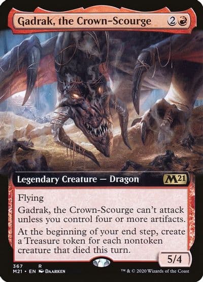 Gadrak the Crown Scourge Extended Art Core Set 2021 Magic card