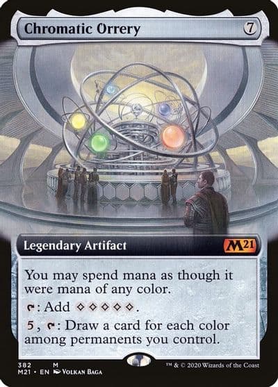 Chromatic Orrery Extended Art Core Set 2021 Magic card
