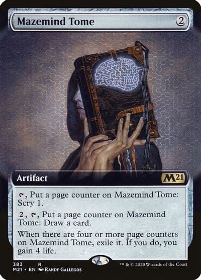 Mazemind Tome Extended Art Core Set 2021 Magic card