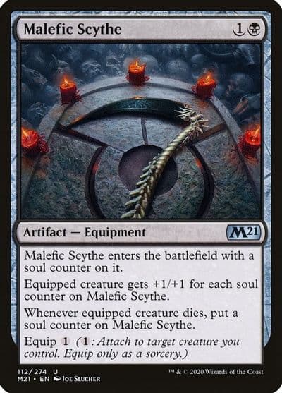 Malefic Scythe Core Set 2021 Magic card