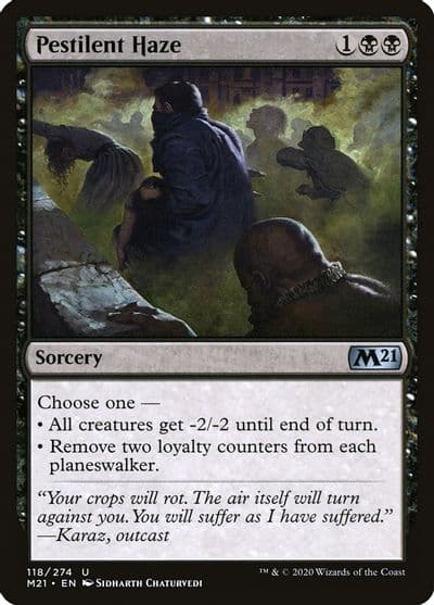 Pestilent Haze Core Set 2021 Magic card
