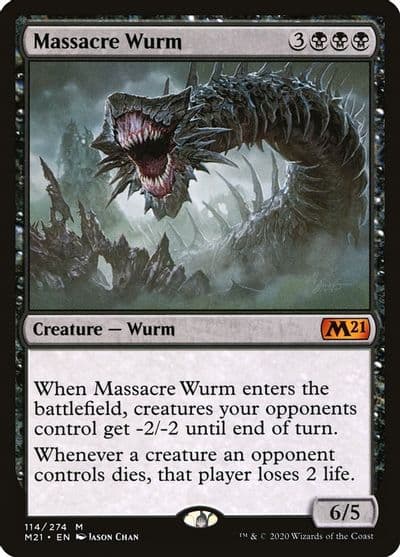 Massacre Wurm Core Set 2021 Magic card