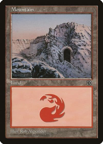 Mountain 159 Portal Second Age Magic card