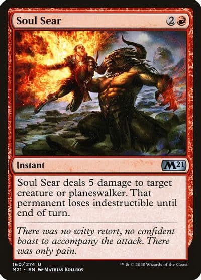 Soul Sear Core Set 2021 Magic card