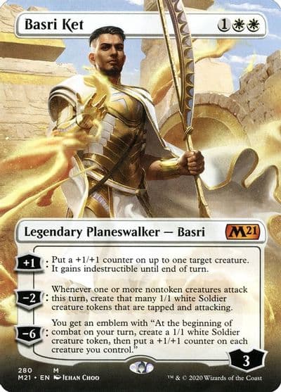 Basri Ket Borderless Core Set 2021 Magic card