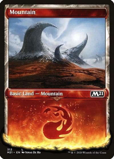 Mountain Showcase Core Set 2021 Magic card