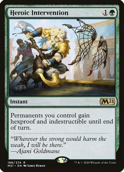 Heroic Intervention Core Set 2021 Magic card