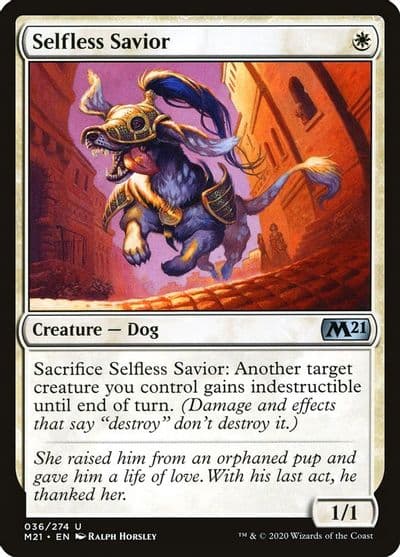 Selfless Savior Core Set 2021 Magic card