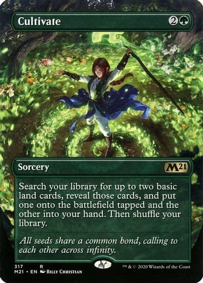 Cultivate Alternate Art Core Set 2021 Magic card