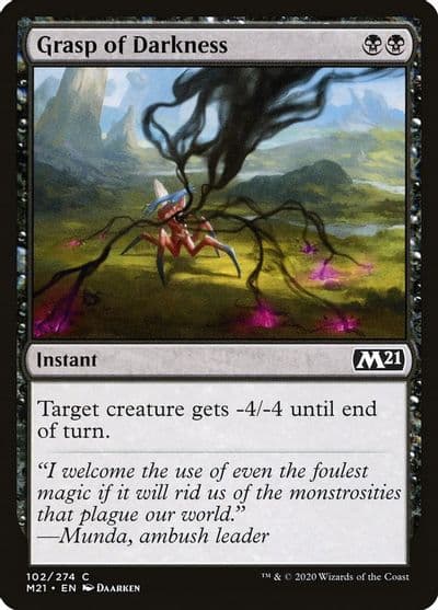 Grasp of Darkness Core Set 2021 Magic card