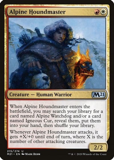 Alpine Houndmaster Core Set 2021 Magic card