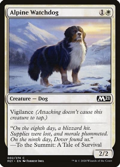 Alpine Watchdog Core Set 2021 Magic card