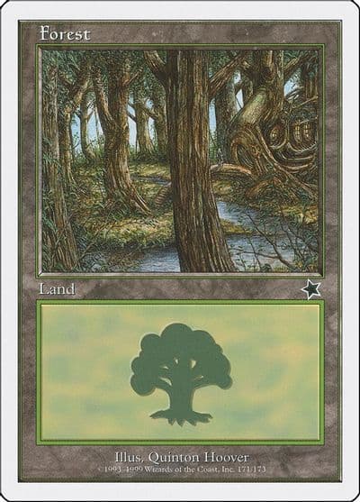 Forest 171 Starter 1999 Magic card