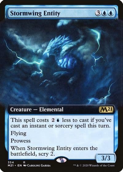 Stormwing Entity Extended Art Core Set 2021 Magic card