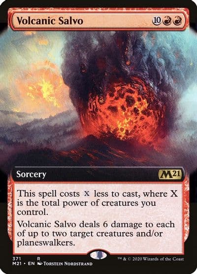 Volcanic Salvo Extended Art Core Set 2021 Magic card