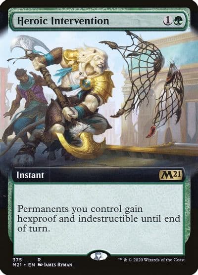 Heroic Intervention Extended Art Core Set 2021 Magic card
