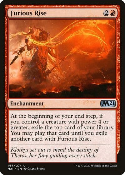 Furious Rise Core Set 2021 Magic card