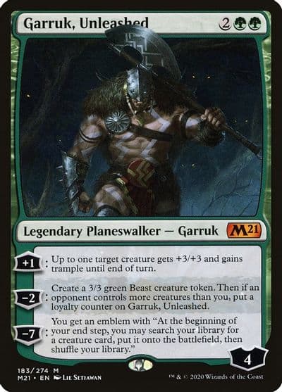Garruk Unleashed Core Set 2021 Magic card