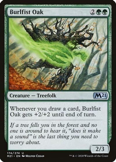 Burlfist Oak Core Set 2021 Magic card