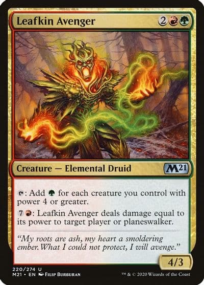 Leafkin Avenger Core Set 2021 Magic card
