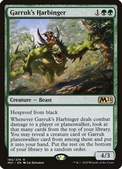Garruks Harbinger Core Set 2021 Magic card