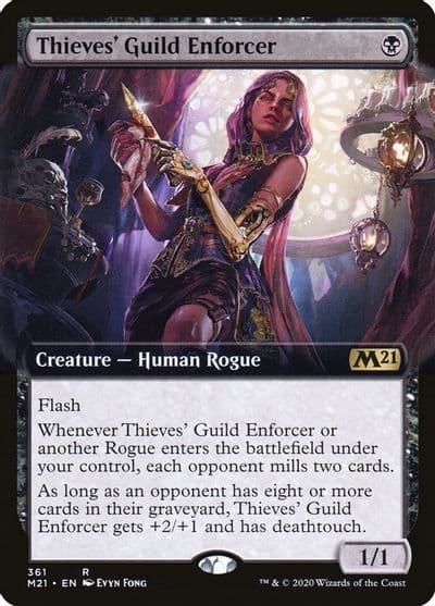 Thieves Guild Enforcer Extended Art Core Set 2021 Magic card