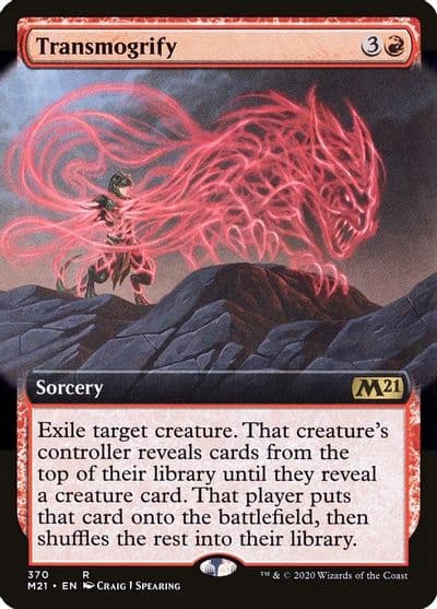 Transmogrify Extended Art Core Set 2021 Magic card