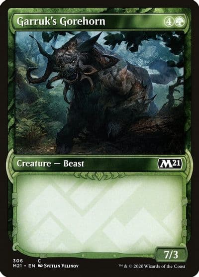 Garruks Gorehorn Showcase Core Set 2021 Magic card