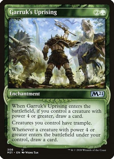 Garruks Uprising Showcase Core Set 2021 Magic card