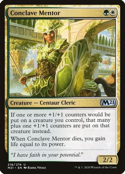 Conclave Mentor Core Set 2021 Magic card