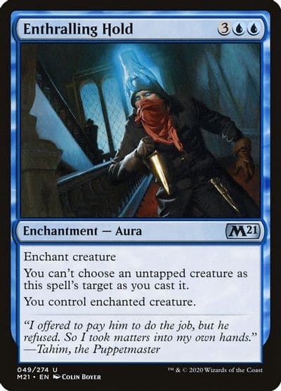 Enthralling Hold Core Set 2021 Magic card