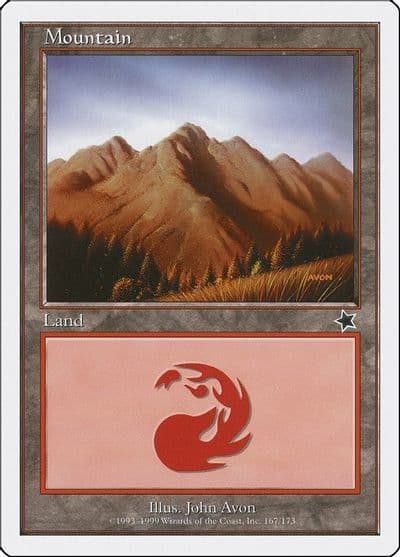 Mountain 167 Starter 1999 Magic card