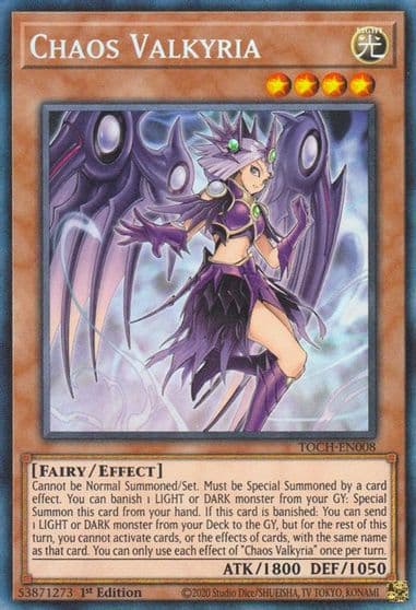 Chaos Valkyria CR Toon Chaos Yu-Gi-Oh! card