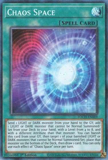 Chaos Space CR Toon Chaos Yu-Gi-Oh! card