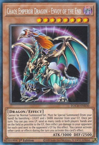 Chaos Emperor Dragon Envoy of the End CR Toon Chaos Yu-Gi-Oh! card
