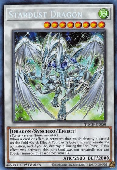Stardust Dragon CR Toon Chaos Yu-Gi-Oh! card