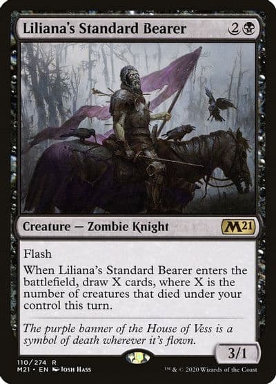 Lilianas Standard Bearer Core Set 2021 Magic card