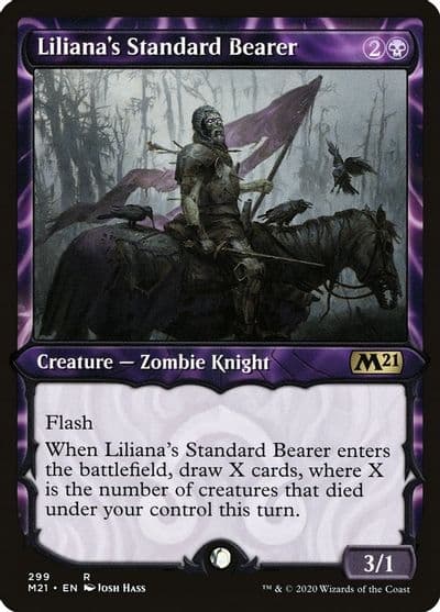 Lilianas Standard Bearer Showcase Core Set 2021 Magic card