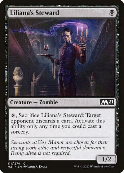 Lilianas Steward Core Set 2021 Magic card