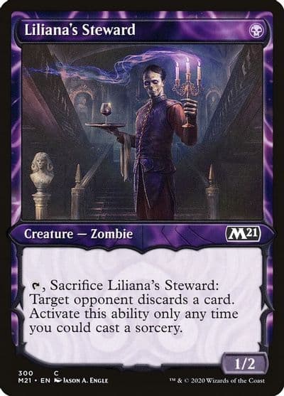 Lilianas Steward Showcase Core Set 2021 Magic card