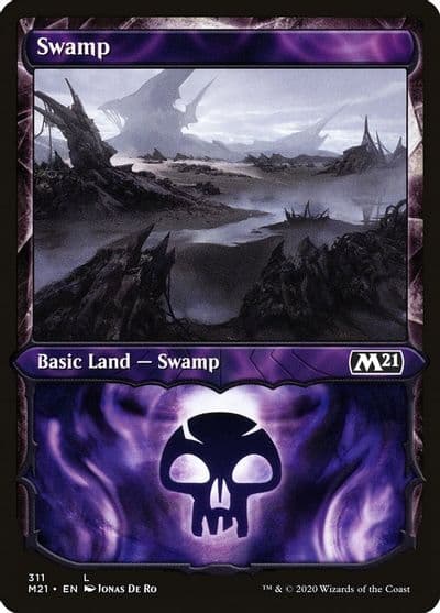 Swamp Showcase Core Set 2021 Magic card