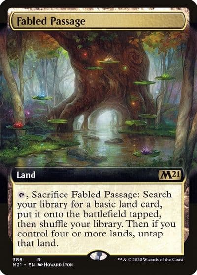 Fabled Passage Extended Art Core Set 2021 Magic card