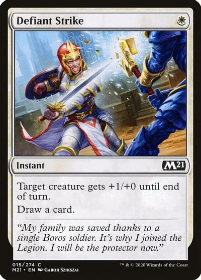 Defiant Strike Core Set 2021 Magic card