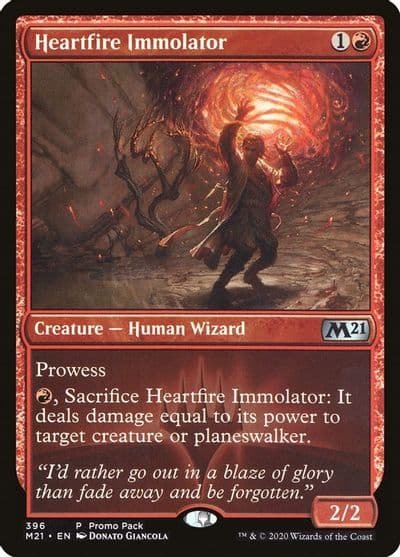 Heartfire Immolator Promo Pack: Core Set 2021 Magic card