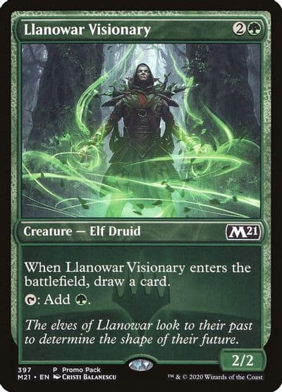 Llanowar Visionary Promo Pack: Core Set 2021 Magic card