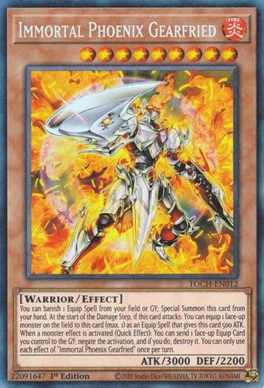 Immortal Phoenix Gearfried CR Toon Chaos Yu-Gi-Oh! card